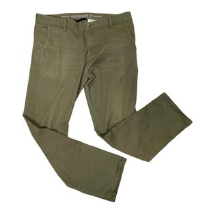 Dockers Original Alpha Khaki Mens Slim Fit Pants Olive Green Chinos 38x30